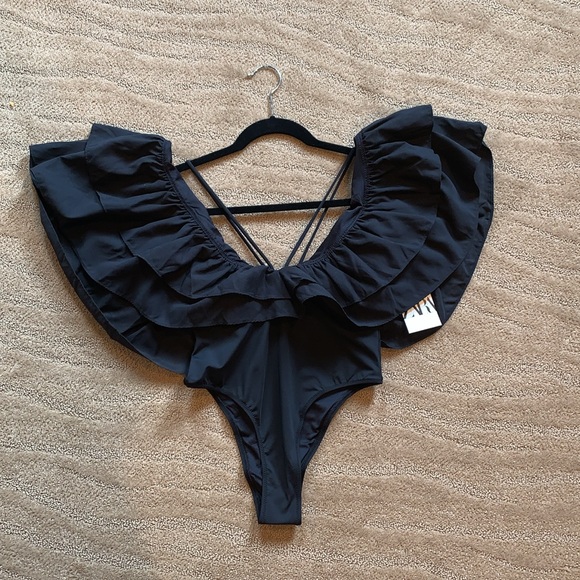 Zara One Piece Ruffled Swimsuit - Picture 9 of 17